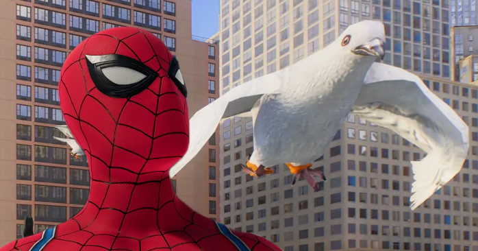 The pigeons in Spider-Man 2 are adorable disgustingly