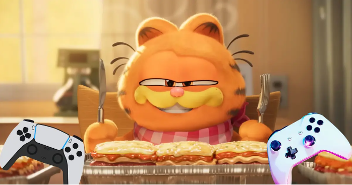 Sony's Garfield film has been given the treatment of a video game